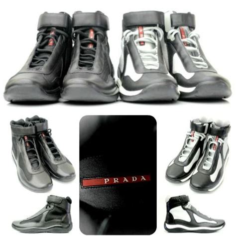 prada schwarze sneaker damen|prada high top sneakers women's.